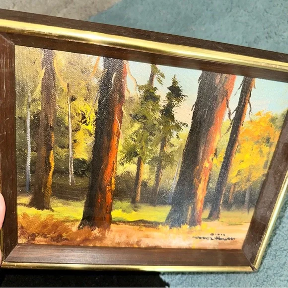 Signed James Hewitt Framed Nature Landscape Paintings - Picture 8 of 15